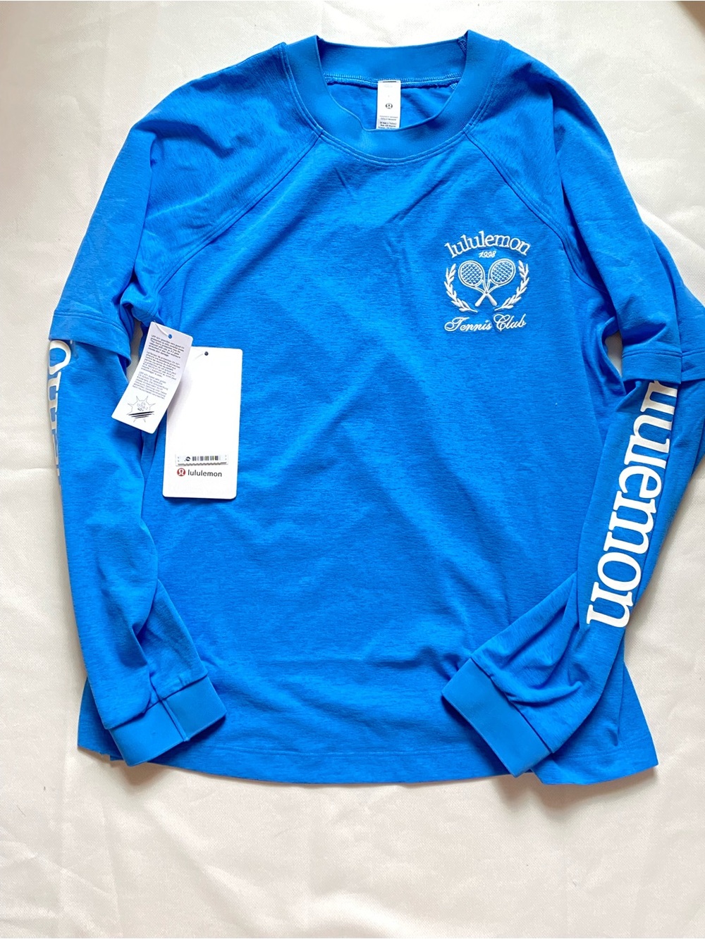 lululemon athletica Sky Blue Long-Sleeve Logo Sweatshirt - Picture 6 of 7